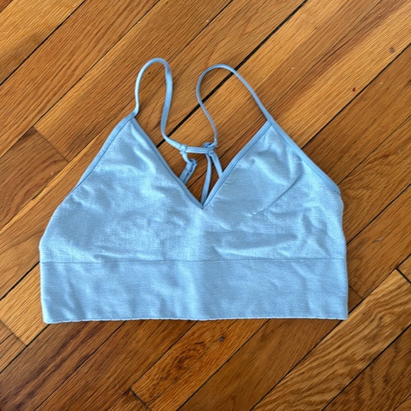 ANTHROPOLOGIE bralette or cropped tank. Light blue. L/XL. Made in Turkey. - Picture 4 of 4